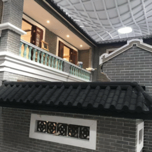 Antique stone coated metal roof tiles