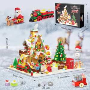 Christmas Gingerbread House Building Block