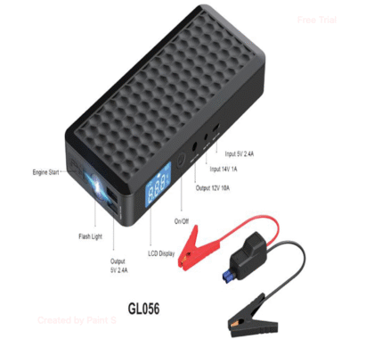 Smart lithium jump starter